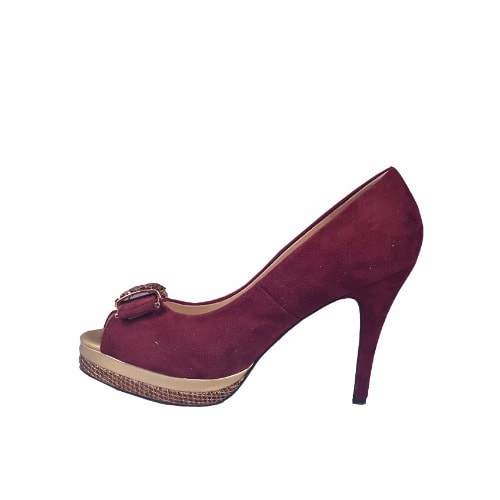 Women Court Shoe - Red