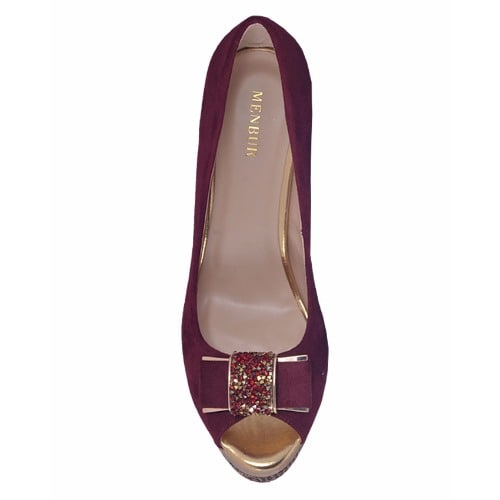 Women Court Shoe - Red