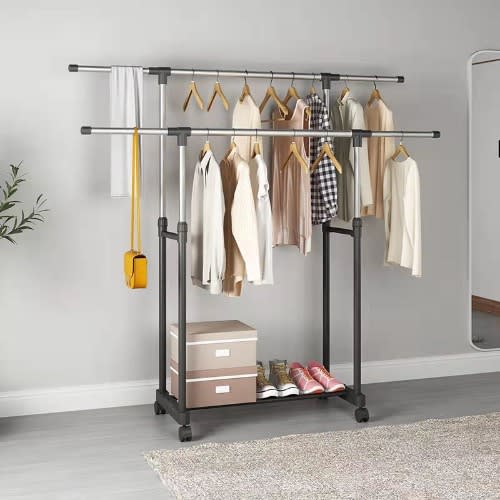 Clothes Expandable Hanger - Big Size 130x 165cm - Double Poles