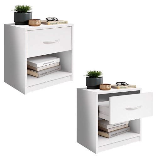 Bedside Drawer & Night Stand -2 pieces