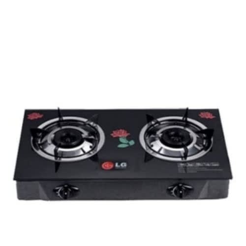 Table Top 2 Burner Glass Base Gas Cooker