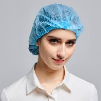 Nurse Cap-100 Pieces-Blue