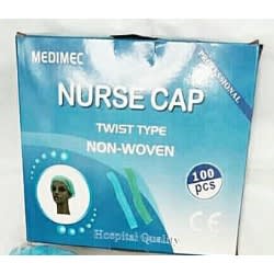 Nurse Cap-100 Pieces-Blue
