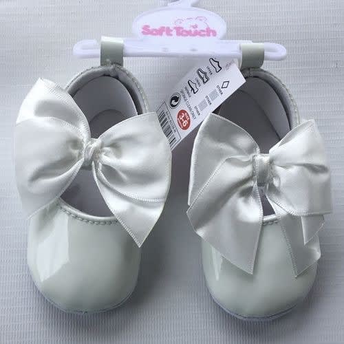 Soft Bottom Baby Shoes- White