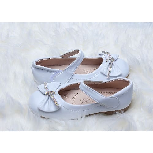 Princess Glitter Ballerina Dress Shoes - Sliver