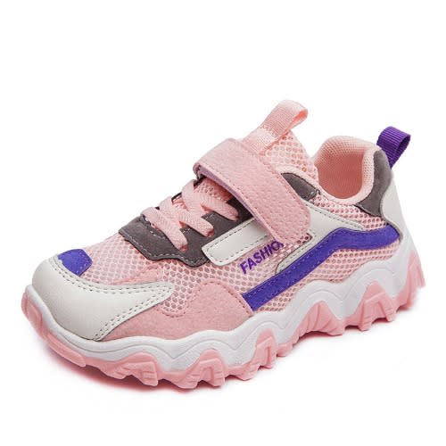Lace Up Sneakers- Pink