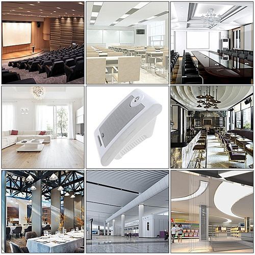 KD-702 10W Fashion Wall-mounted Ceiling Speaker Public Broadcast Speaker For Park / School / Shopping Mall / Railway Station HT-S