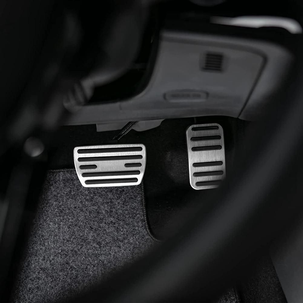 Anti Slip Foot Pedal Covers Gas Brake Accelerator Pedal Pad for Honda Civic Accord CRV Odyssey Pilot Accessories,Silver