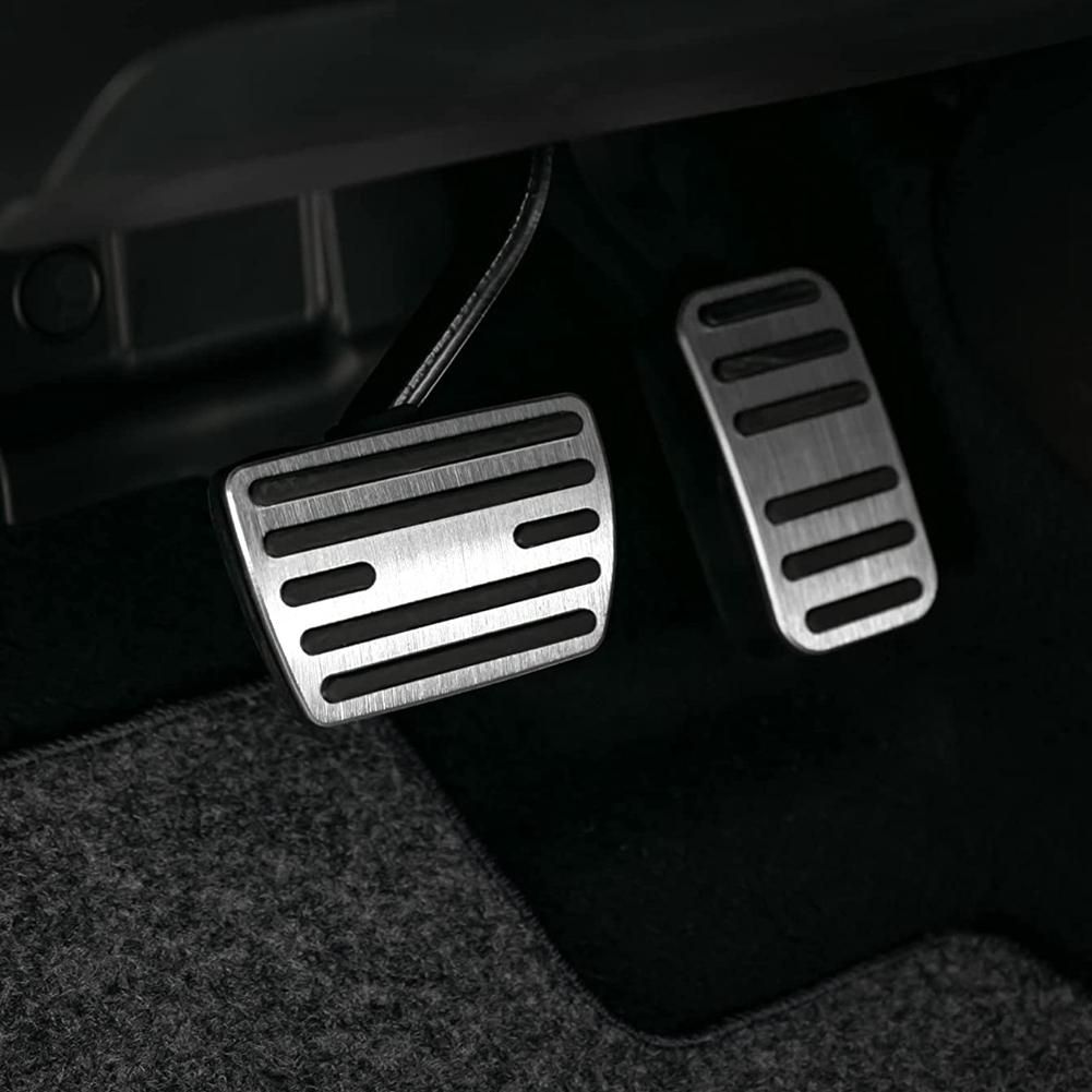 Anti Slip Foot Pedal Covers Gas Brake Accelerator Pedal Pad for Honda Civic Accord CRV Odyssey Pilot Accessories,Silver