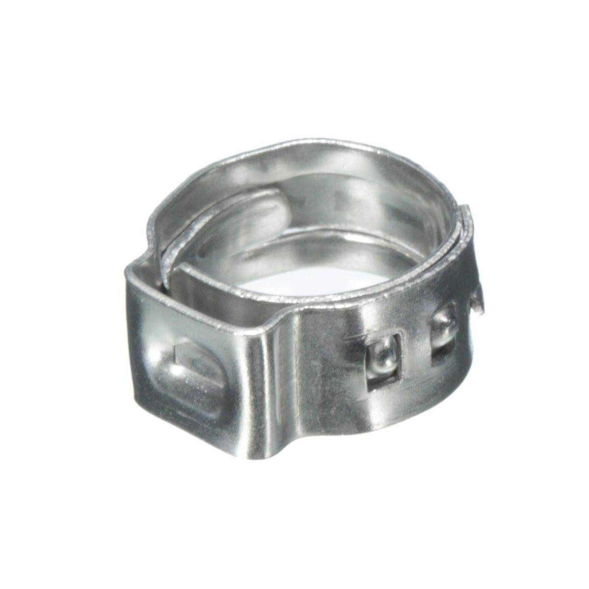 10pcs Stainless Steel Ear Clamp Clips Air Silicone Water Fuel Hose Pipe Jubilee
