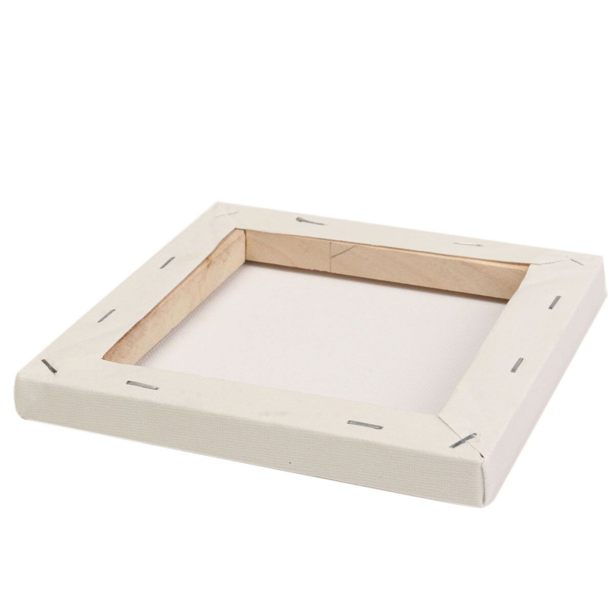 White Blank Square Canvas Board Wooden Frame For Art Artist Oil Acrylic 25x30cm 15x15cm