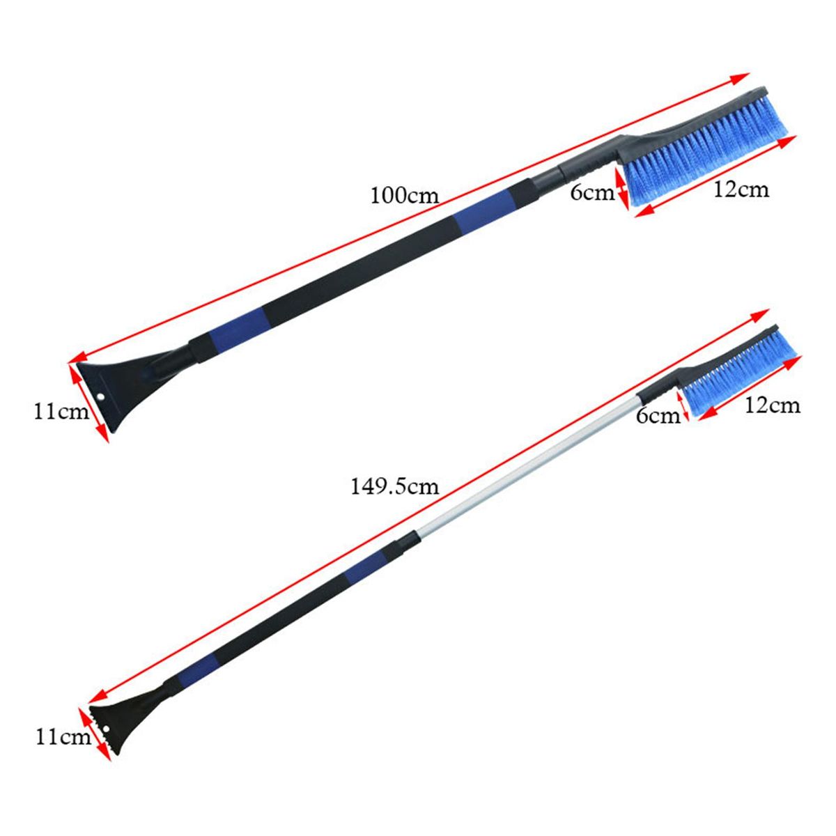 Telescoping Ice Scraper Snow Remover For Car SUV RV Truck With Foam
