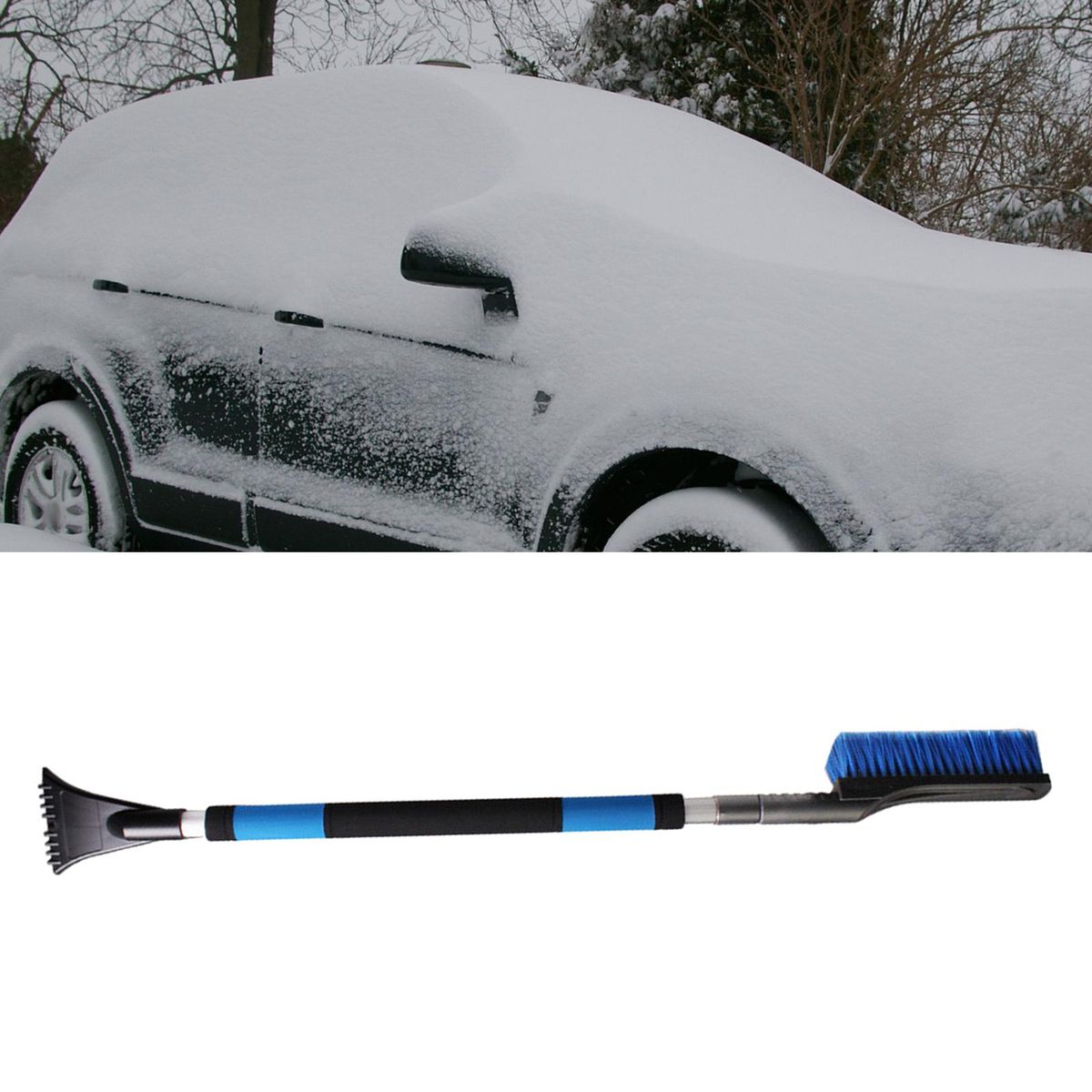 Telescoping Ice Scraper Snow Remover For Car SUV RV Truck With Foam