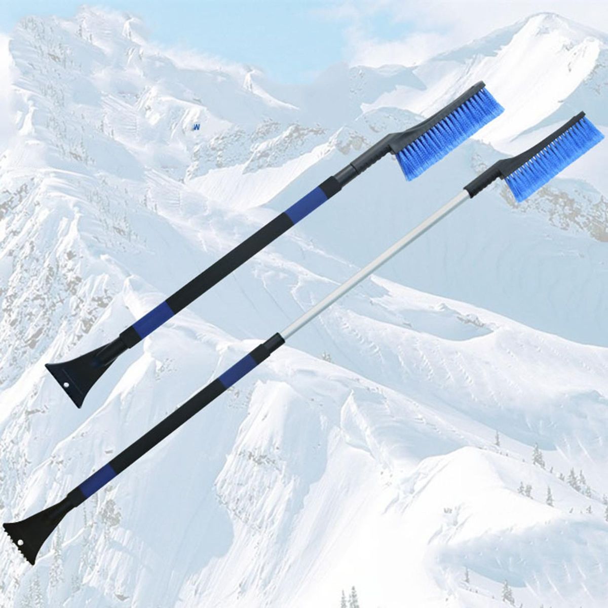 Telescoping Ice Scraper Snow Remover For Car SUV RV Truck With Foam