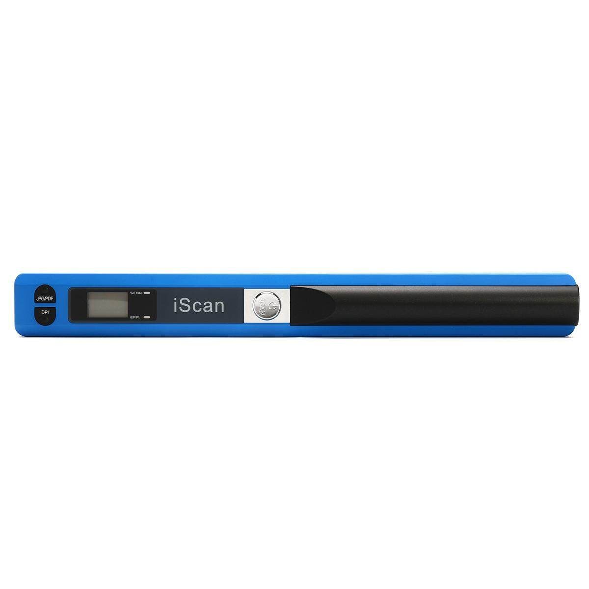 Offline Scanning Handheld Mobile Portable Document Scanner 900 DPI LCD JPG/PDF#blue Blue