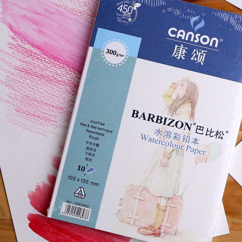 Canson Watercolor Paper Book 300gm2 Barbizon France