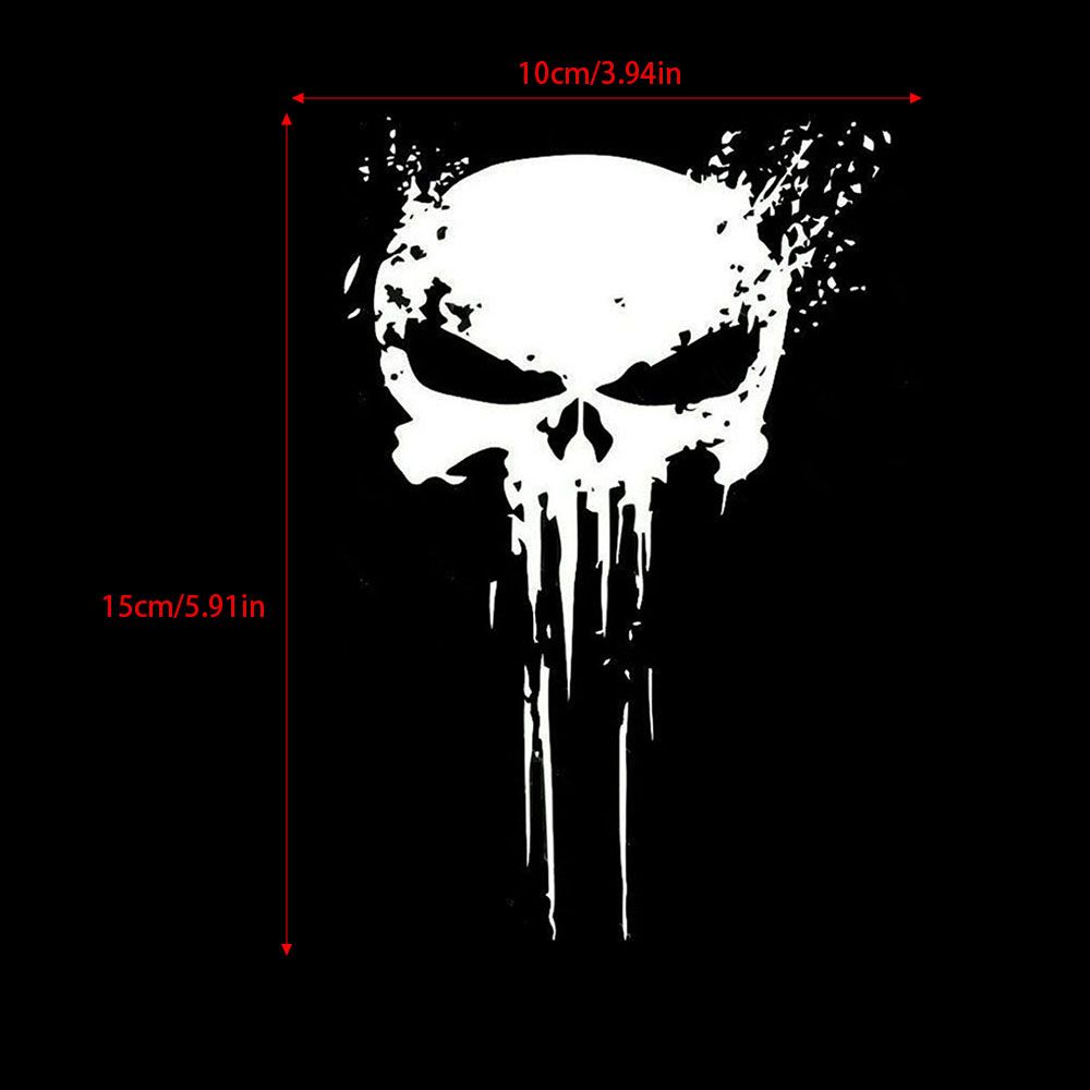 Punisher Skull Blood Vinyl Car Decals Stickers Motorcycles