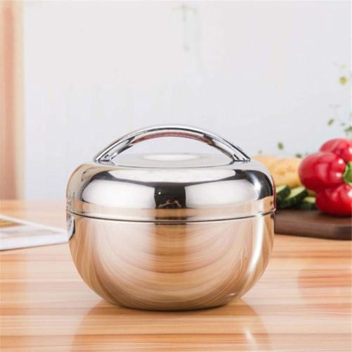 Lunch Box Stainless Steel 2 Layer Portable Thermo Insulated Bowl Thermals Food Container Student Adults