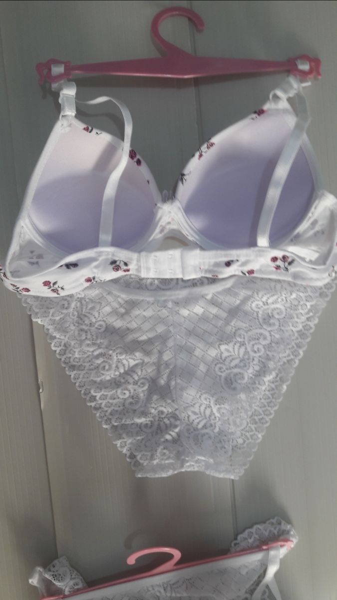 Padded Women Turkey Bra (EU 75/80/85) + Pant (M-L) Size -white