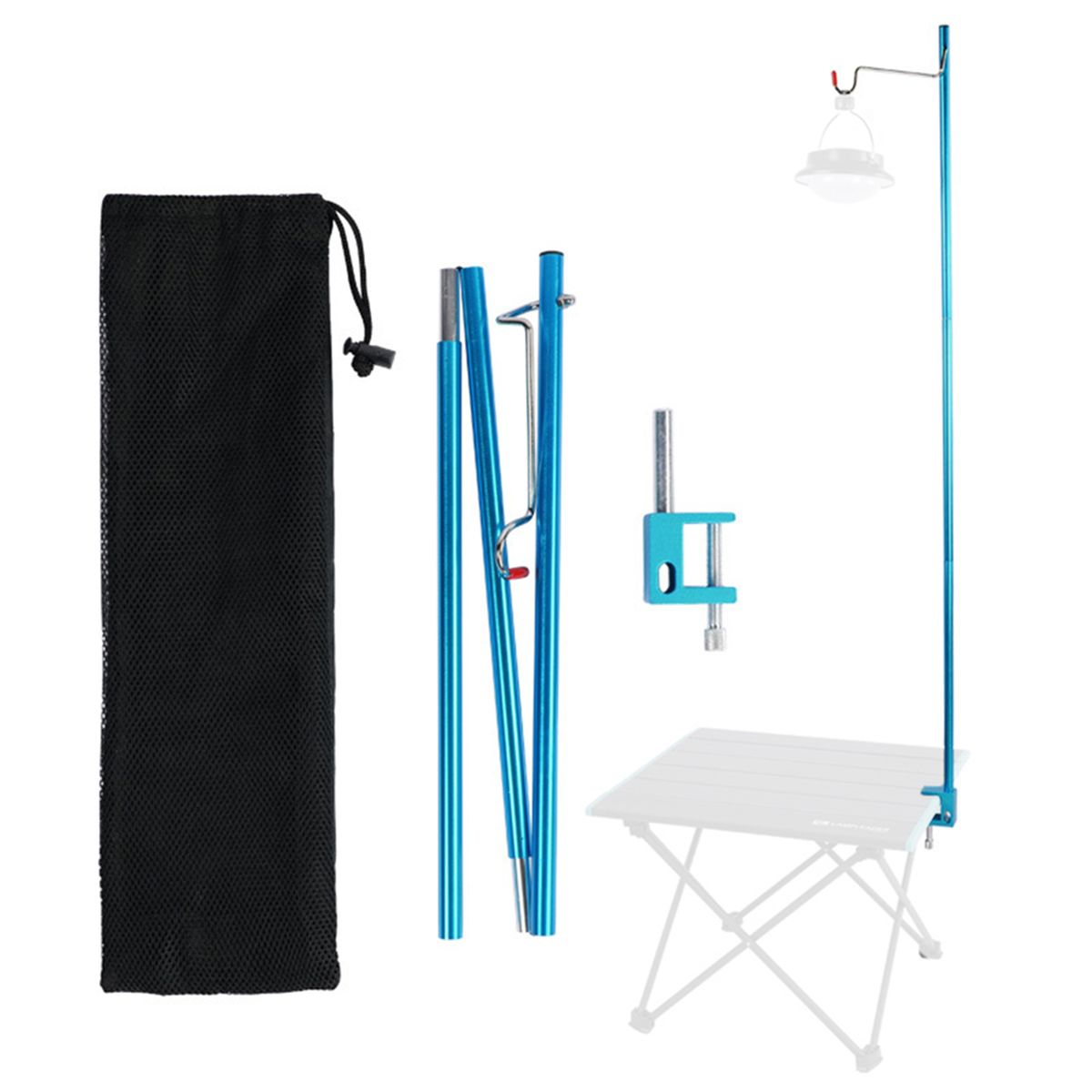Collapsible Lantern Stand Pole Lightweight Portable Outdoor