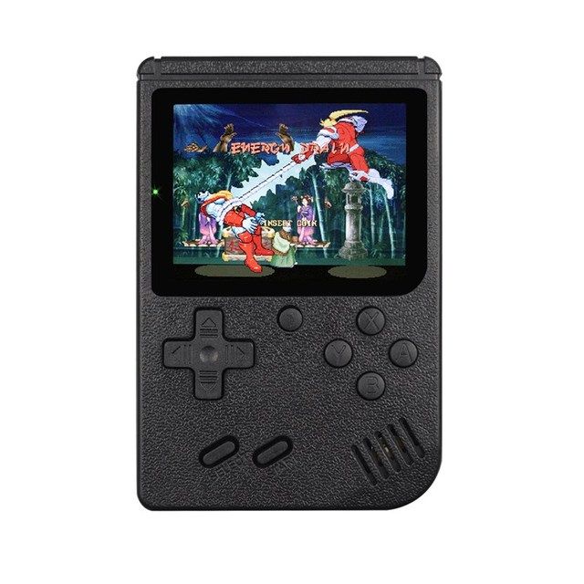 Retro Portable Mini Handheld Video Game Console 8_Bit 3.0 Inch Built_in 400 Games(#Black)