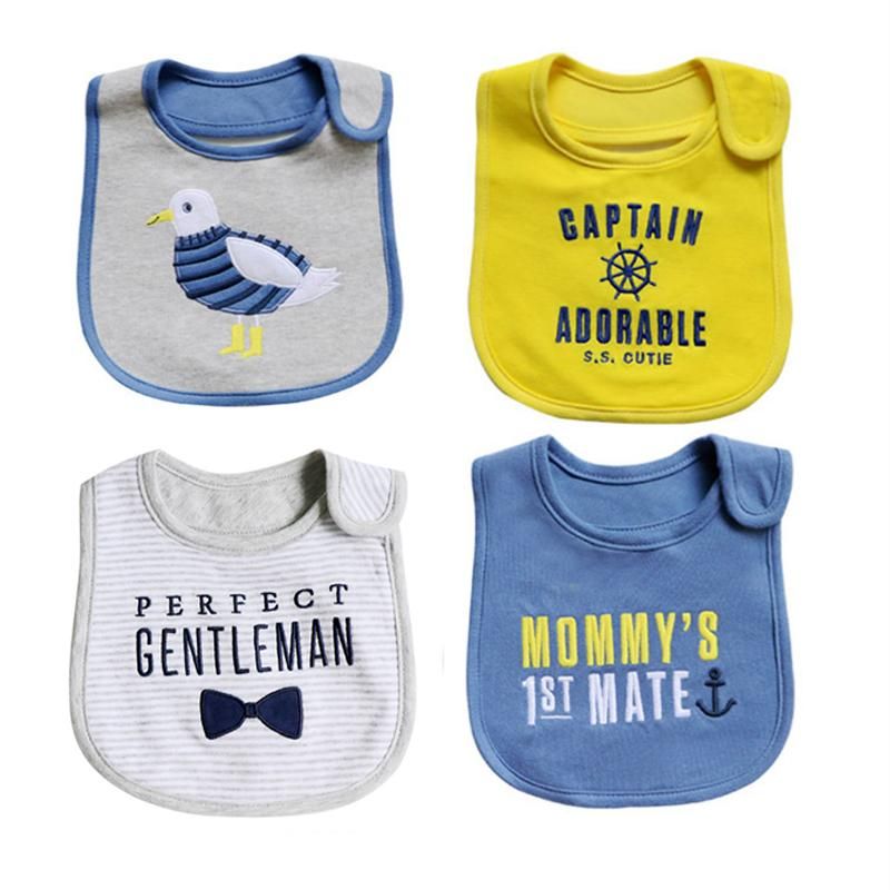 4PCS Baby Bibs  Baby Waterproof Saliva Towel