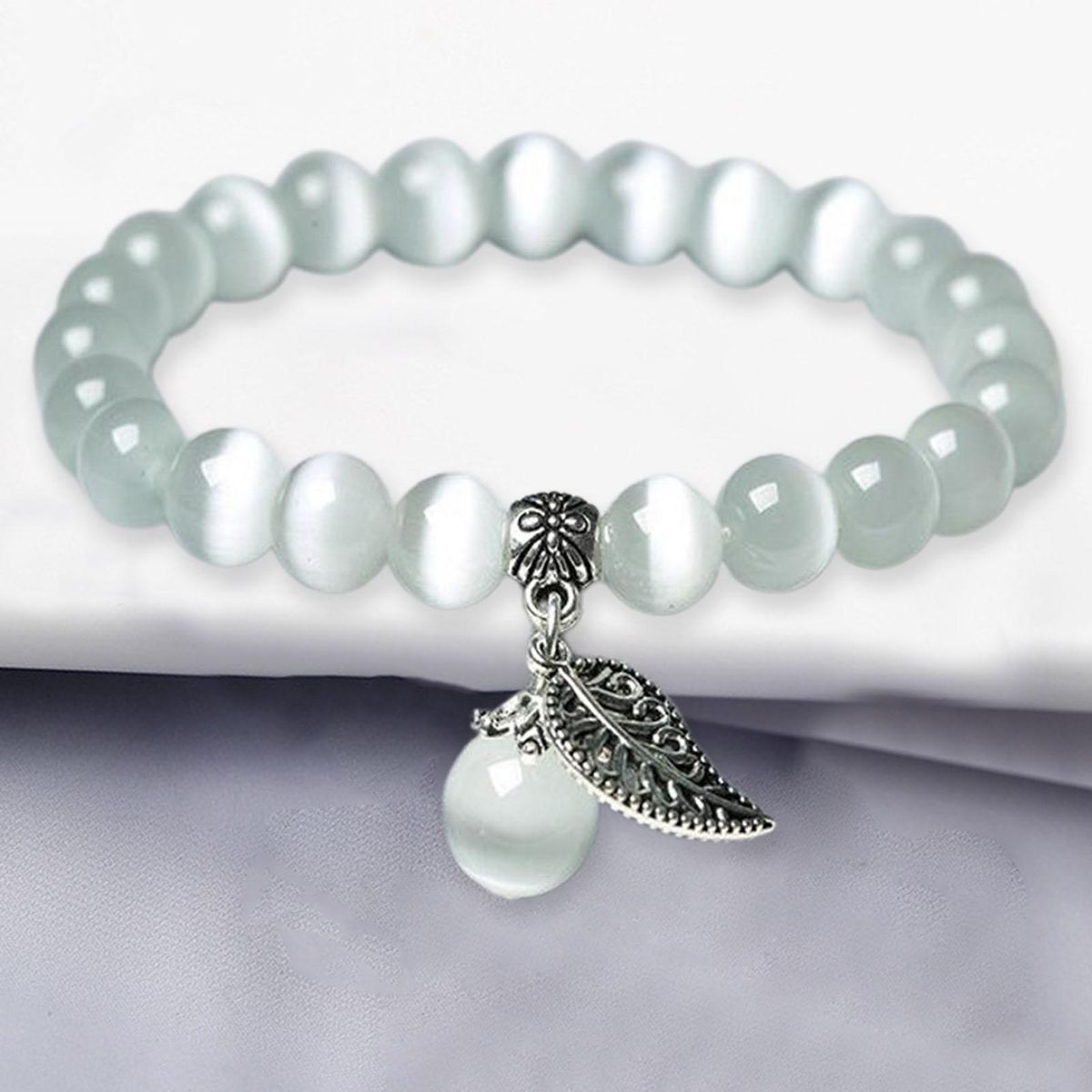 Wrist Bracelet Female Beaded Bracelet White