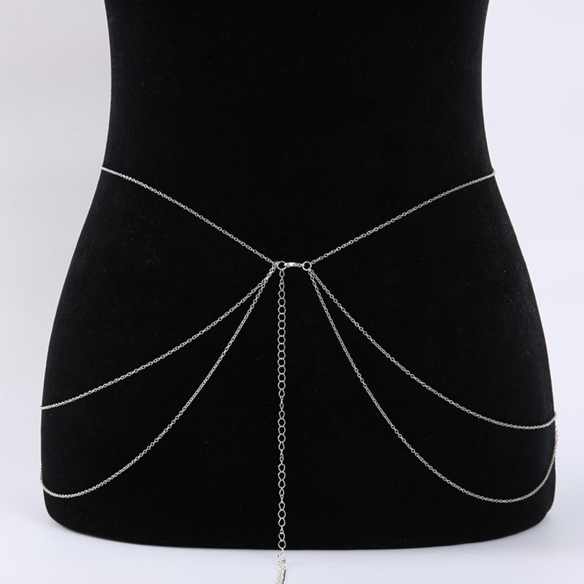Waist Chain Female Trendy Body Waist Chain Silver