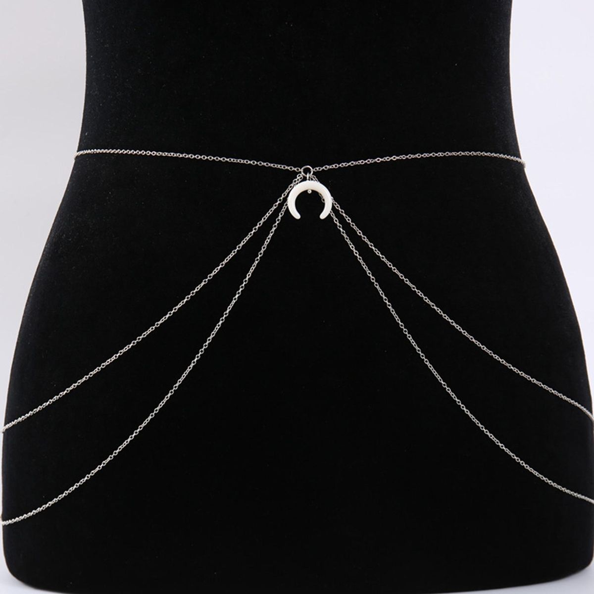 Waist Chain Female Trendy Body Waist Chain Silver