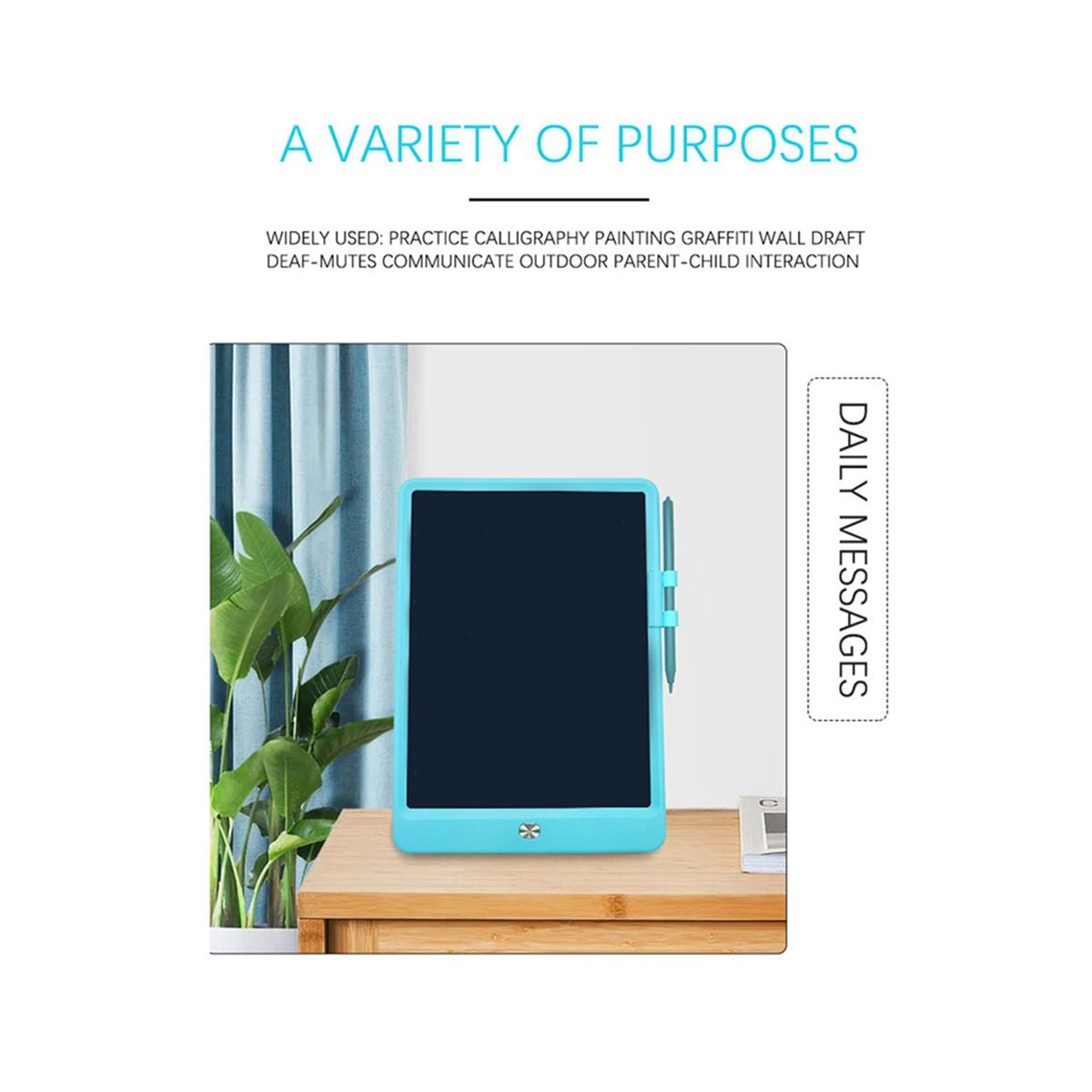 10Inch LCD Drawing Tablet for Children'S Toys Painting Tools Electronics Writing Board Kids EducationalBlack