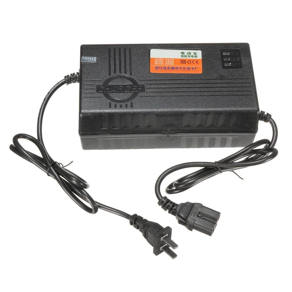 72V 2.5A Amp 20AH Charger 50/60Hz For Electric Bikes E-bike Scooters