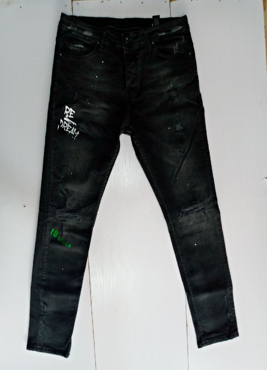 Men Stock Jeans - Turkey Jeans For Men -Black