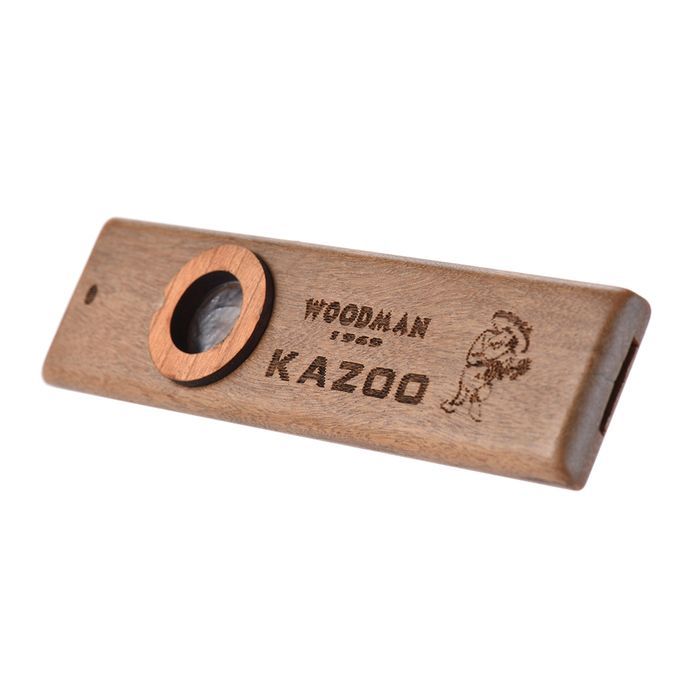Wooden Kazoo Musical Instrument Ukulele Guitar Partner Wood