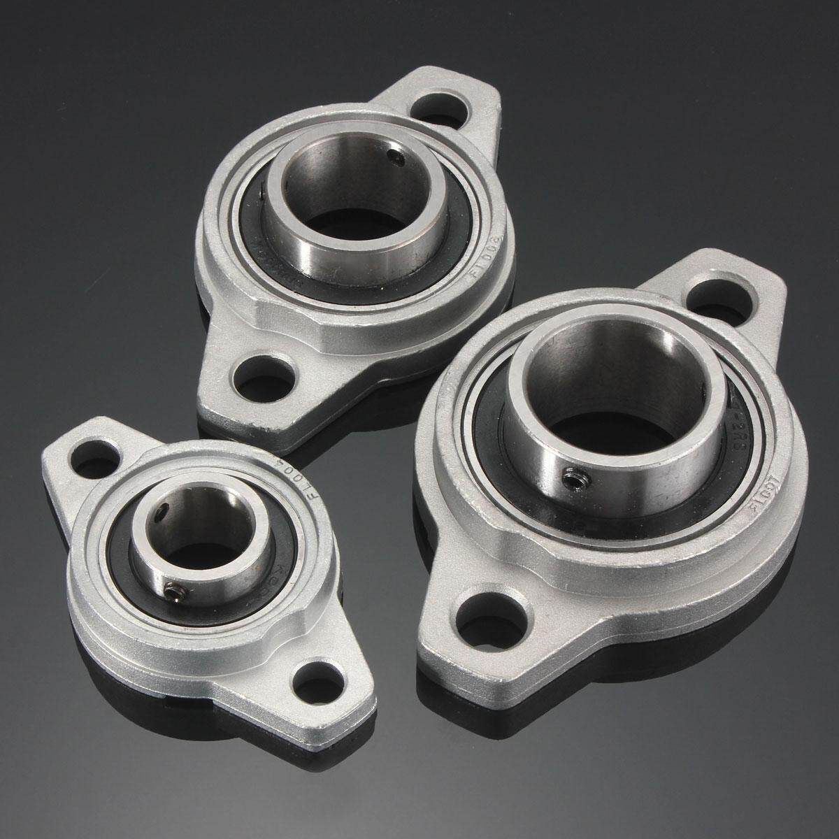 10/12/15/20mm Aluminium Alloy Flanged Pillow Block Self Aligning Ball Bearings