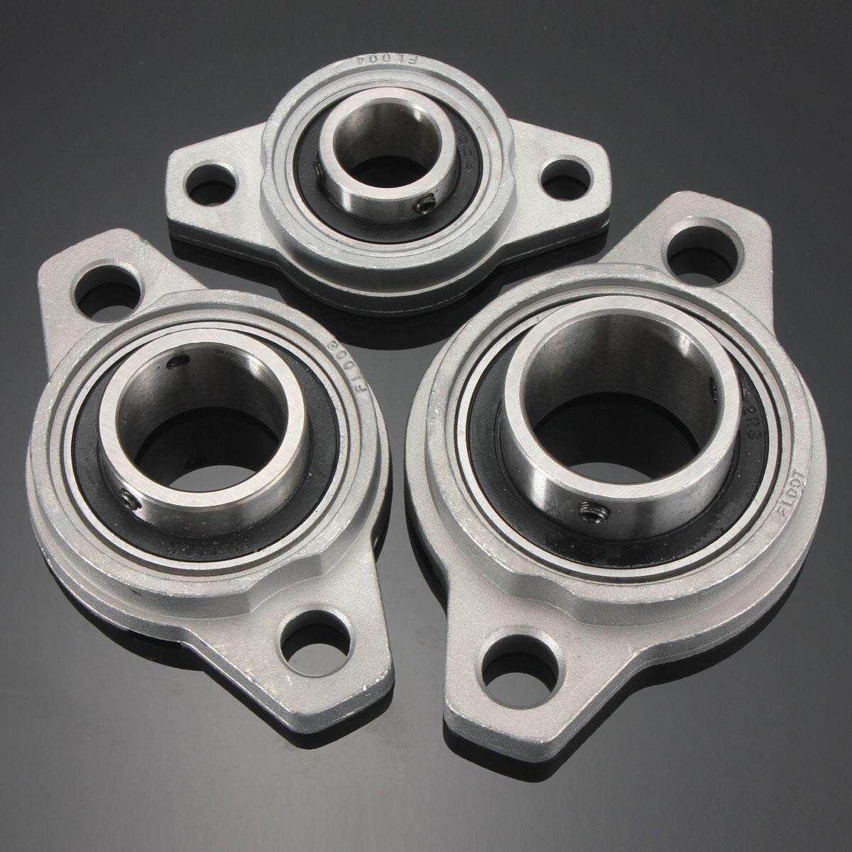 10/12/15/20mm Aluminium Alloy Flanged Pillow Block Self Aligning Ball Bearings