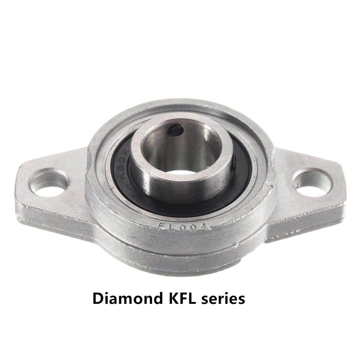 10/12/15/20mm Aluminium Alloy Flanged Pillow Block Self Aligning Ball Bearings