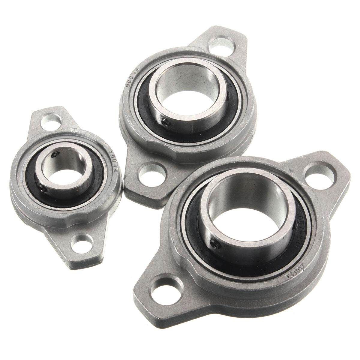10/12/15/20mm Aluminium Alloy Flanged Pillow Block Self Aligning Ball Bearings