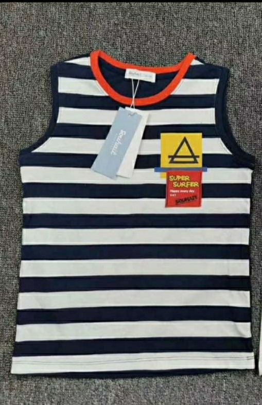 Boy's Sleeveless Striped Top