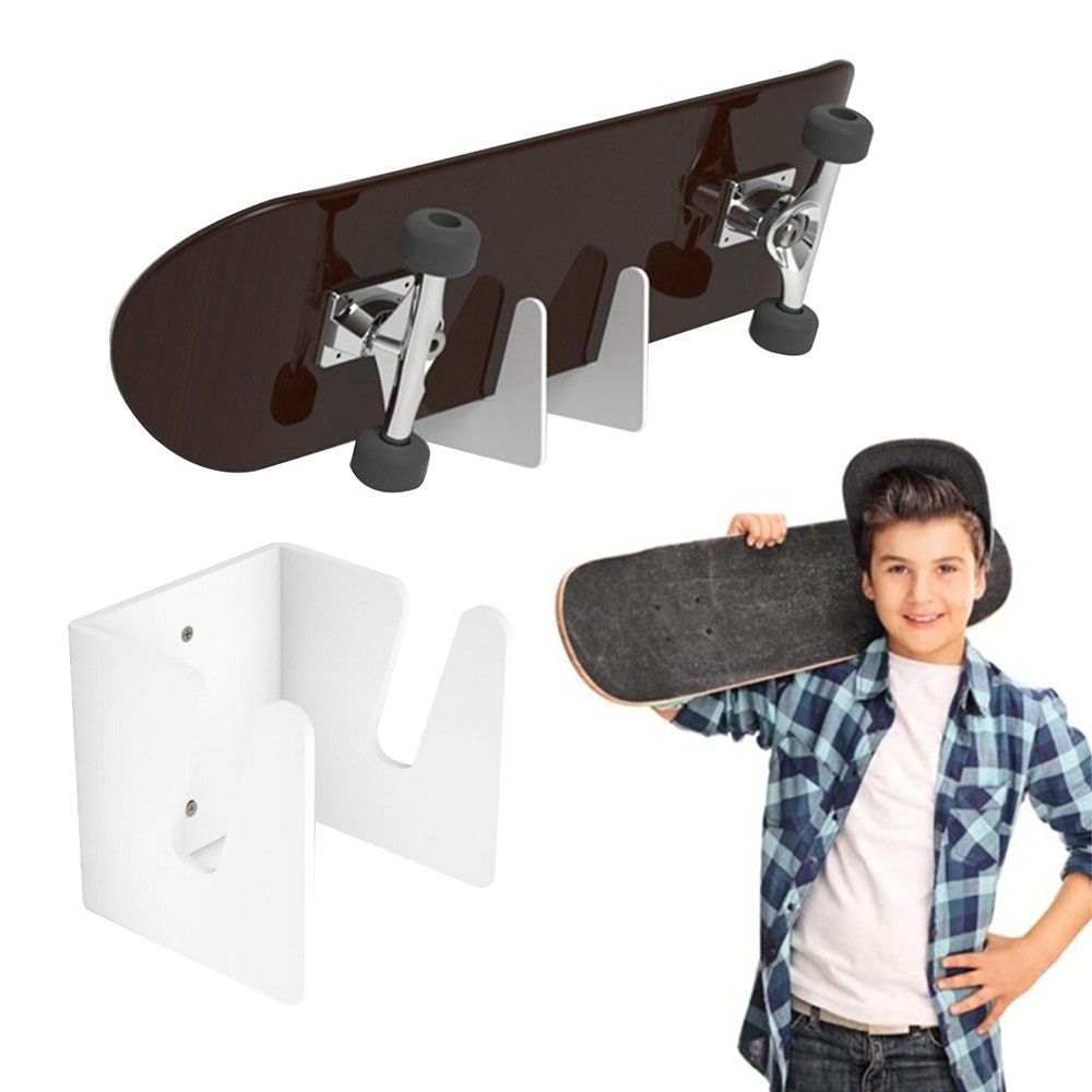 U-Shape Two Tooth Hook Wall-Mounted Skateboard Ledge