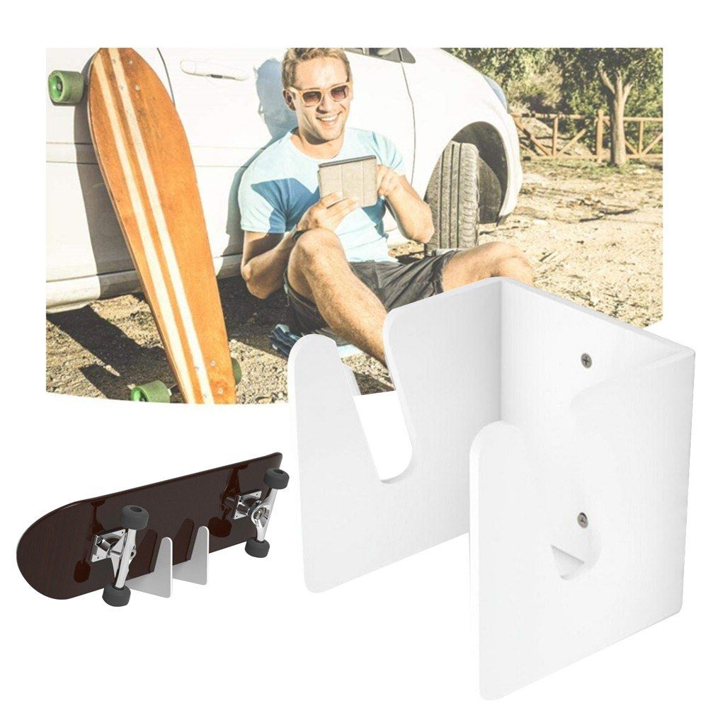 U-Shape Two Tooth Hook Wall-Mounted Skateboard Ledge