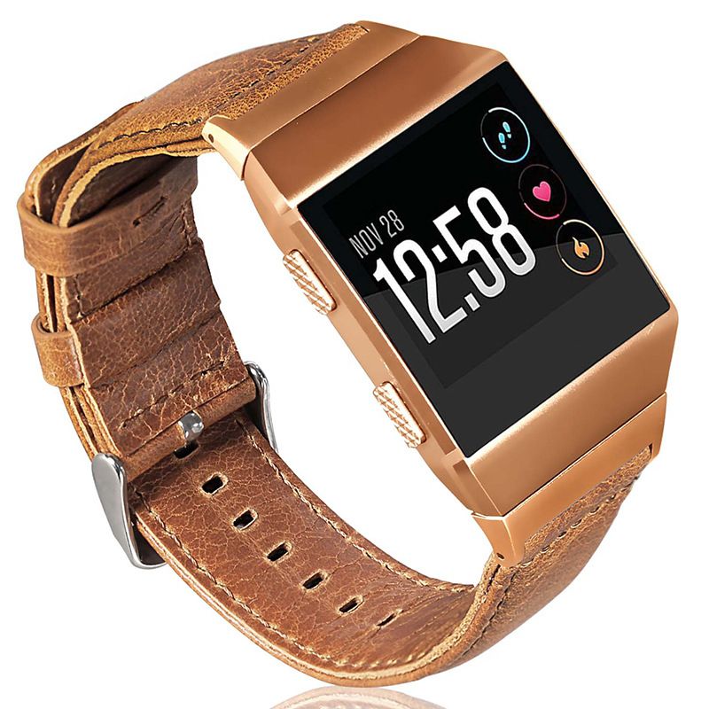 Top Quality Watch Band Strap For Fitbit Ionic Smartwatch Replacement Wristband Leather Genuine Watchband For Fitbit Ionic Strap