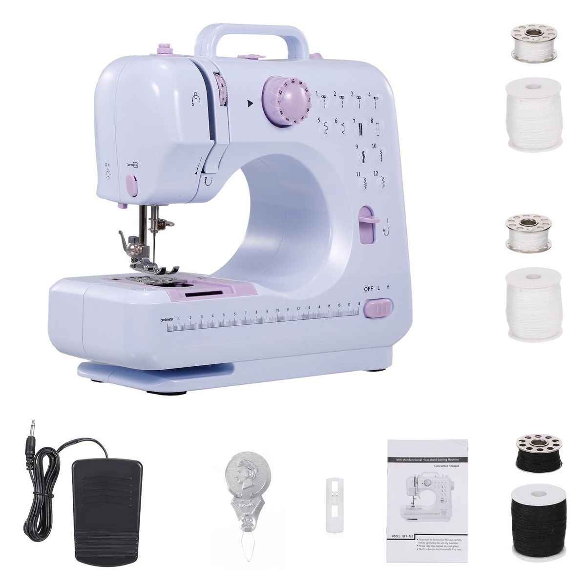 Portable Sewing Machine Electric Household Crafting Mending