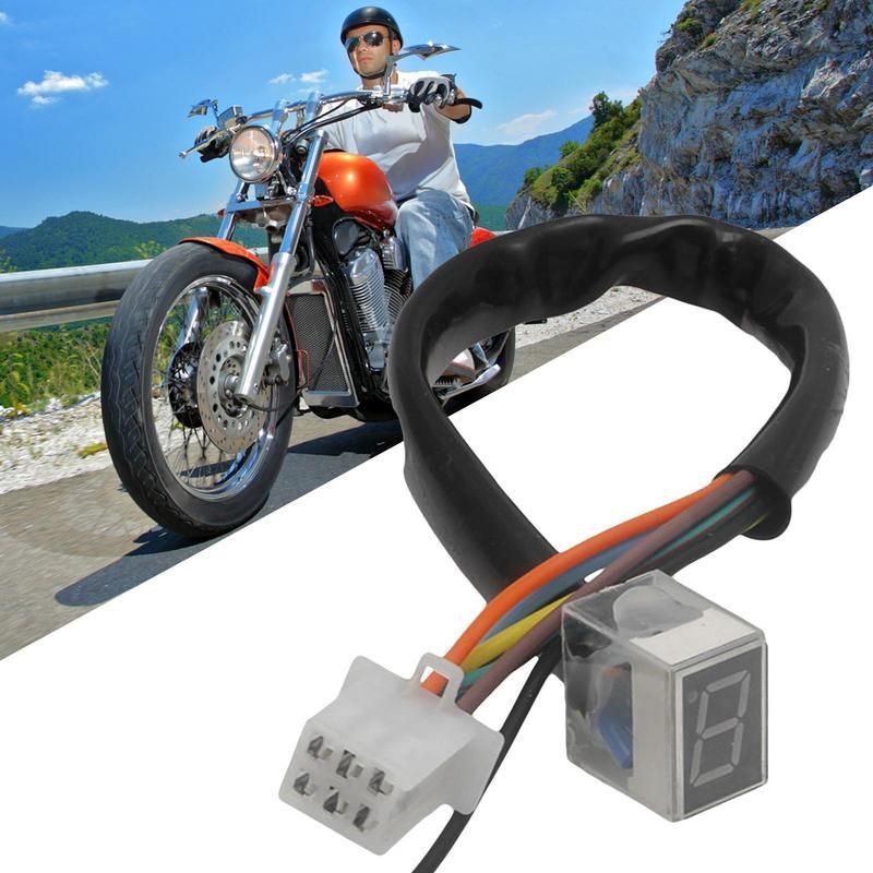 Led Universal Digital 5 Gear Indicator Motorcycle Digital Display Speedometer Display Shift Lever Sensors Motocross Accessories