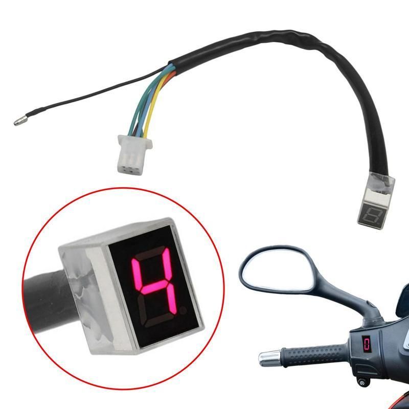 Led Universal Digital 5 Gear Indicator Motorcycle Digital Display Speedometer Display Shift Lever Sensors Motocross Accessories