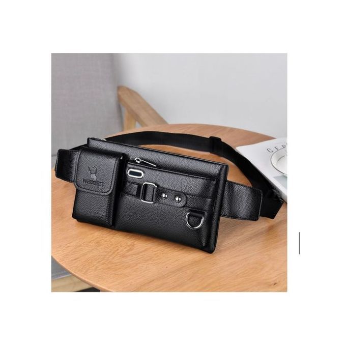 Multipurpose Leather Crossbag With Multiple Compartment