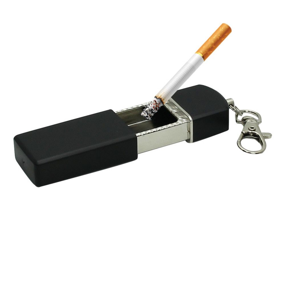 Portable Mini Pocket Ashtray Weed Accessories Ashtray For Car Windproof Cases Soot Proof Ashtray Key-chain Outdoor Smoking Tool
