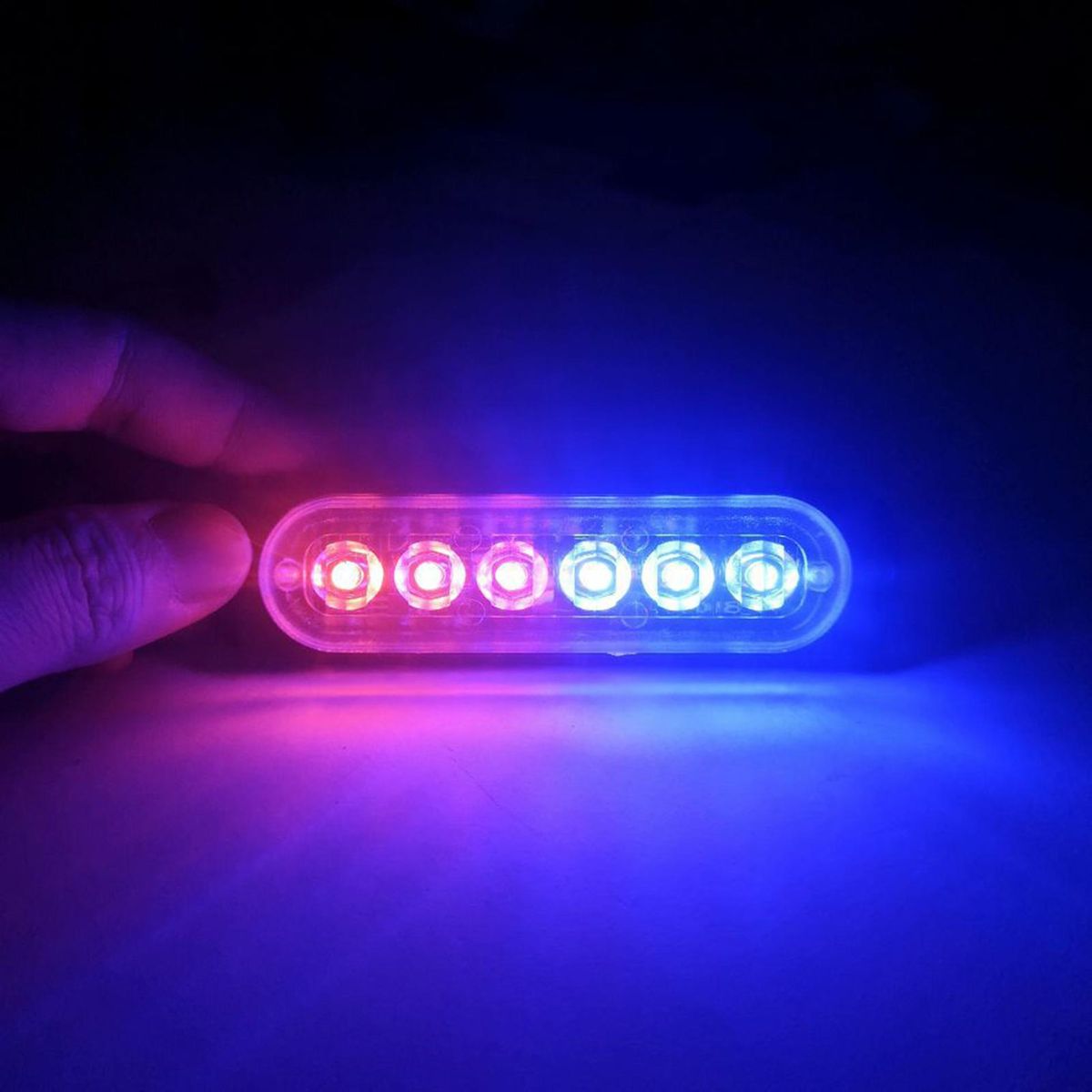 2Pcs 12-24V LED Strobe Warning Lights Warning Emergency Flashing Lights Caution Light Bar for Car Truck Van ATV SUV Yacht Vehicle