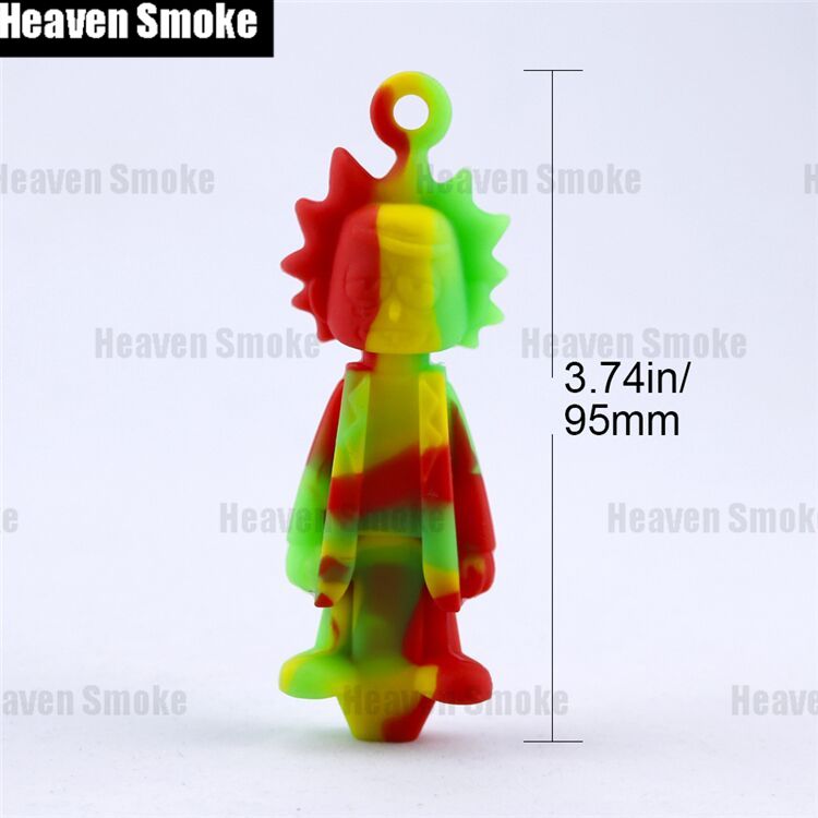 2pcs Rick And Mort Smoking S Kit W/Metal Bowl Tobacco +Silicone Ashtray Portable Anti-scalding Ash Tray Cigarette Holder