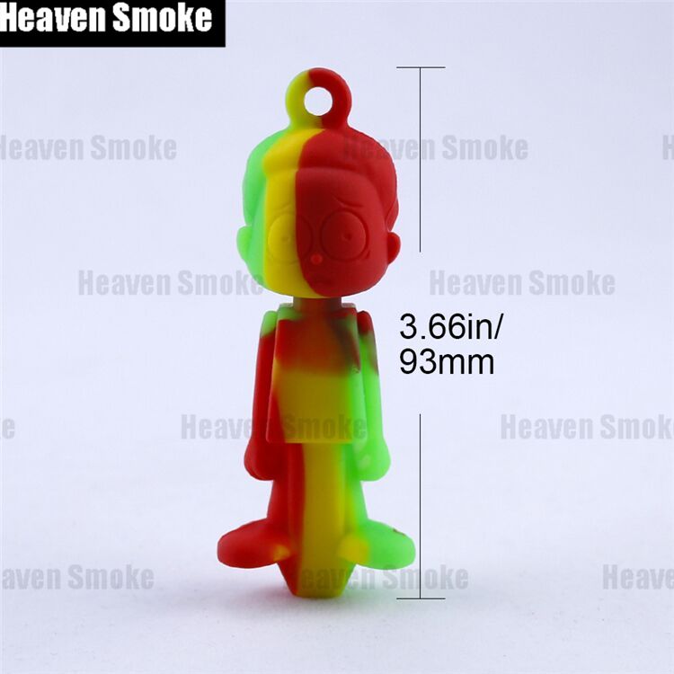 2pcs Rick And Mort Smoking S Kit W/Metal Bowl Tobacco +Silicone Ashtray Portable Anti-scalding Ash Tray Cigarette Holder