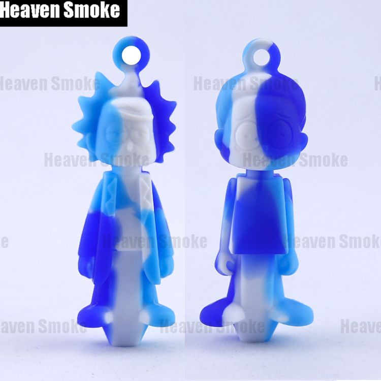 2pcs Rick And Mort Smoking S Kit W/Metal Bowl Tobacco +Silicone Ashtray Portable Anti-scalding Ash Tray Cigarette Holder